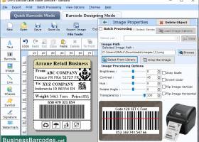 Printing Databar Code 128 screenshot