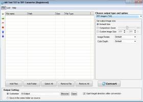 Ailt Text TXT to TIFF Converter screenshot