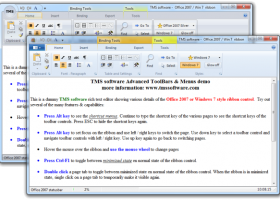 TMS Advanced Toolbars and Menus screenshot