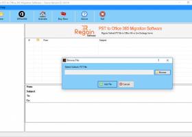 Regain PST to Office 365 Migration screenshot