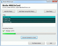 MSG File to VCF Converter screenshot