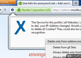 anonymoX for Chrome screenshot