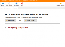 SmarterMail Backup screenshot