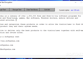 Portable Text Encryption screenshot