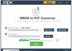 ZOOK MBOX to PST Converter screenshot