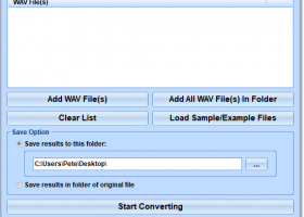 WAV To AIFF Converter Software screenshot