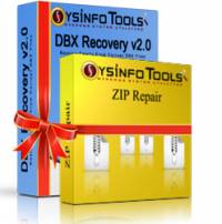 SysInfoTools DBX and ZIP Recovery Combo screenshot