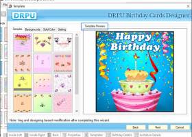 Bulk Birthday Invitation Maker Software screenshot