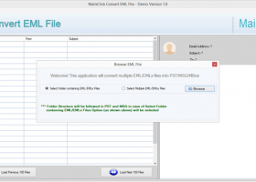 MailsClick Convert EML File screenshot