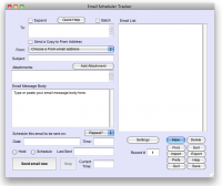 Email Scheduler Tracker screenshot