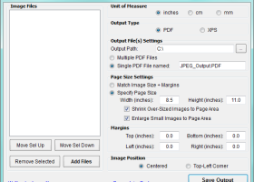 JPEG to PDF screenshot