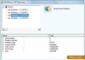 Fat Partition Data Restore screenshot