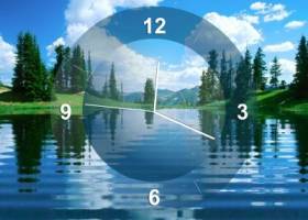 Lake Clock Screensaver screenshot