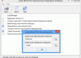 Lotus Word Pro Password screenshot