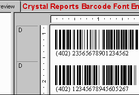 Crystal Reports Barcode Font Encoder UFL screenshot