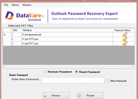 Datavare Outlook Password Recovery screenshot