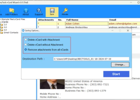 BitRecover vCard Manager Wizard screenshot