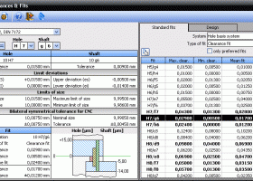 QMSys Tolerances and Fits screenshot