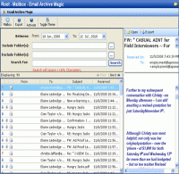 Email Archiving screenshot