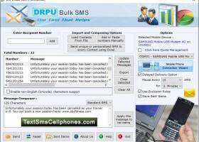 Cell Phone Messaging Software screenshot