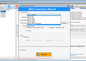 eSoftTools MSG Converter Software screenshot