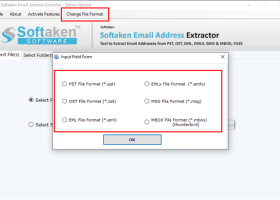 Softaken Email Address Extractor screenshot