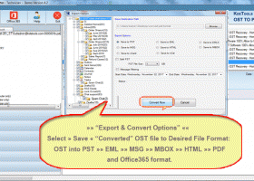 Microsoft OST to PST Converter FREE screenshot