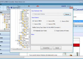 KDETools PST to MBOX Converter screenshot