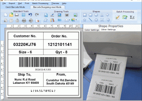 Shipment Logistics Labeling Software screenshot