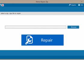 Remo Repair Zip File screenshot