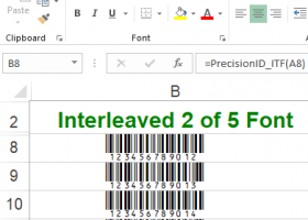 PrecisionID Interleaved 2 of 5 Fonts screenshot