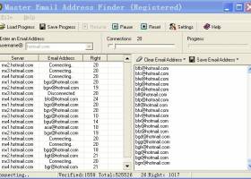 Master Email Address Finder screenshot