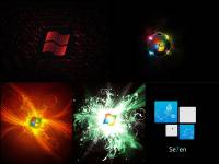 Windows 7 Black Edition Animated Wallpaper screenshot