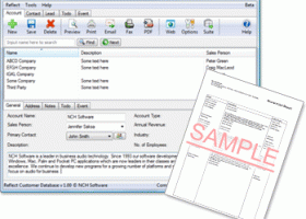 Reflect CRM Customer Database Free screenshot