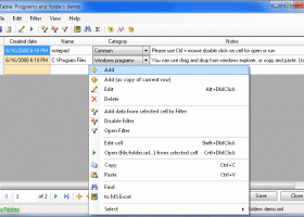 EasyTables screenshot