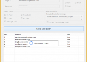 Email Address Grabber for Hotmail screenshot