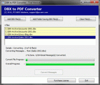 DBX to PDF Converter screenshot