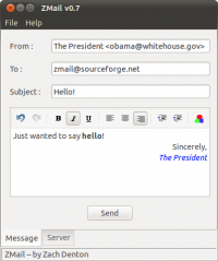 ZMail screenshot