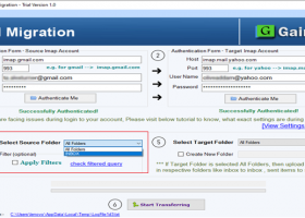 GainTools Cloud Migration Tool screenshot