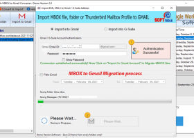 eSoftTools MBOX to Gmail Converter screenshot