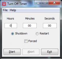 Turn Off Timer Portable screenshot