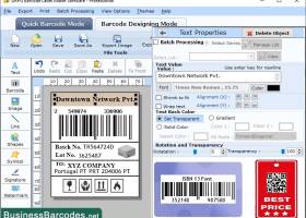 Readable ISBN-13 Barcode Printing App screenshot