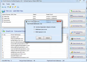 Email Extractor Outlook Express screenshot