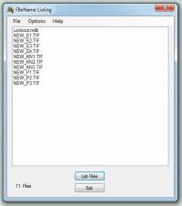 FileName Listing screenshot