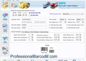 Packaging Barcode Label screenshot