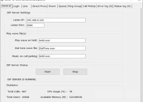 VaxVoIP SIP Server SDK screenshot