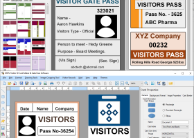 Visitor ID Gate Pass Maker Software screenshot