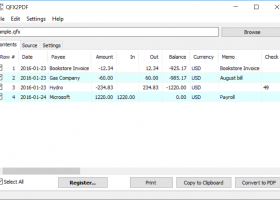 QFX2PDF screenshot