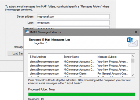 IMAP Messages Extractor screenshot