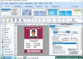 Template Library for ID Badge screenshot